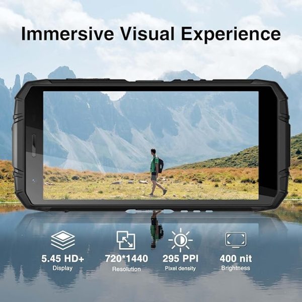 DOOGEE S41 MAX Rugged Smartphones, 16GB + 256GB/1TB Unlock Mobile Phones, Android 13 Rugged Phone, 6300mAh Battery, 5.5" HD+ Rugged Mobile Cell Phone, IP68/69K/Dual 4G SIM/Face ID/OTG/NFC/GPS, Black - Image 3