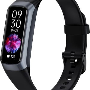 Fitness Tracker with 24/7 Heart Rate Blood Oxygen Sleep Monitor,Activity Tracker with 1.1" AMOLED Touch Color Screen, Multiple Sport Modes Step Counter,IP68 Waterproof for Women Men