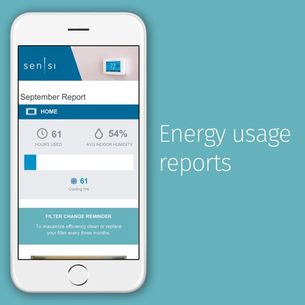 Sensi Smart Thermostat, 100 Years Of Expertise, Wi-Fi, Data Privacy, Programmable, Easy DIY Install, Works With Alexa, Energy Star Certified, Mobile App, ST55 - Image 11