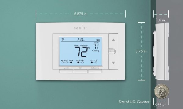 Sensi Smart Thermostat, 100 Years Of Expertise, Wi-Fi, Data Privacy, Programmable, Easy DIY Install, Works With Alexa, Energy Star Certified, Mobile App, ST55 - Image 7