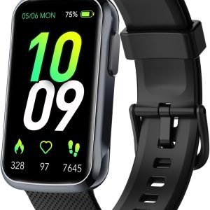 TIMU Fitness Tracker Smart Watch with 24/7 Heart Rate Sleep Monitor, IP68 Waterproof Fitness Watch, Step Calorie Counter Activity Trackers and Smartwatches for Android/iOS, Pedometer for Women Men