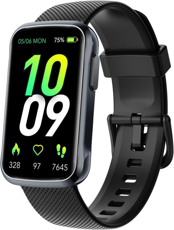 TIMU Fitness Tracker Smart Watch with 24/7 Heart Rate Sleep Monitor, IP68 Waterproof Fitness Watch, Step Calorie Counter Activity Trackers and Smartwatches for Android/iOS, Pedometer for Women Men