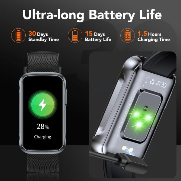TIMU Fitness Tracker Smart Watch with 24/7 Heart Rate Sleep Monitor, IP68 Waterproof Fitness Watch, Step Calorie Counter Activity Trackers and Smartwatches for Android/iOS, Pedometer for Women Men - Image 6